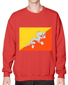Bhutan 456# - world flags- Sweatshirt - Crew