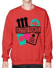 Blessed Nurse Style Style 627# - nurse- Sweatshirt - Crew
