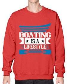 Boating is a lifestyle 52# - boats- Sweatshirt - Crew