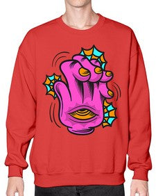 Bored high five 23# - cartoon general- Sweatshirt - Crew