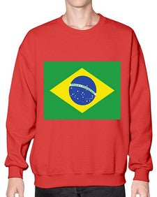 Brazil 488# - world flags- Sweatshirt - Crew