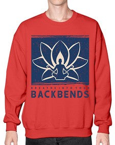Breathe into Your Backbends 182# - yoga- Sweatshirt - Crew