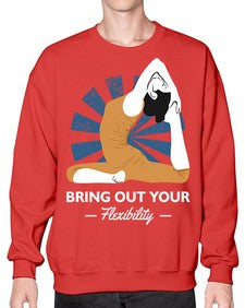 Bring Out Your Flexibility 185# - yoga- Sweatshirt - Crew