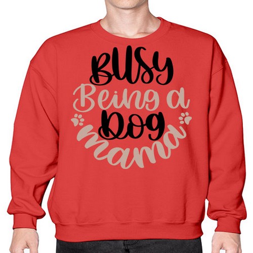 Busy Being A Dog Style 32# - dogs- Sweatshirt - Crew
