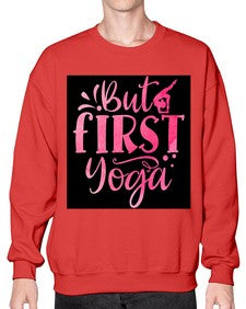 But First Yoga  188# - yoga- Sweatshirt - Crew