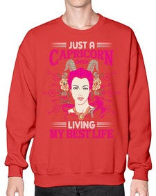 Capricorn chick 193# - capricorn- Sweatshirt - Crew