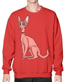 Cat 33# - cartoon animals- Sweatshirt - Crew