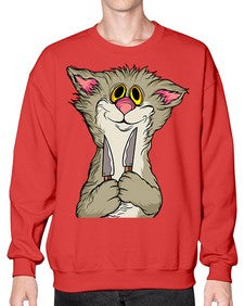Cat 44# - cartoon animals- Sweatshirt - Crew