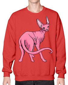 Cat 45# - cartoon animals- Sweatshirt - Crew