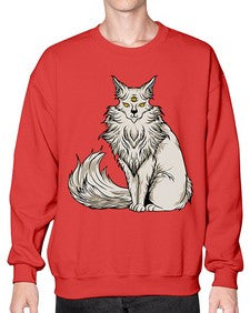 Cat 46# - cartoon animals- Sweatshirt - Crew