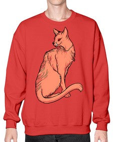 Cat 47# - cartoon animals- Sweatshirt - Crew