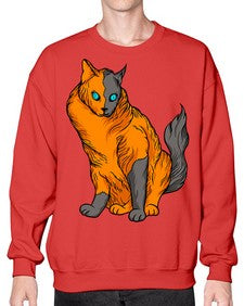 Cat 54# - cartoon animals- Sweatshirt - Crew