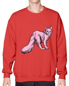 Cat 55# - cartoon animals- Sweatshirt - Crew