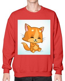 Cat 59# - cartoon animals- Sweatshirt - Crew