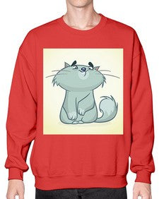 Cat 62# - cartoon animals- Sweatshirt - Crew