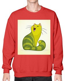 Cat 63# - cartoon animals- Sweatshirt - Crew