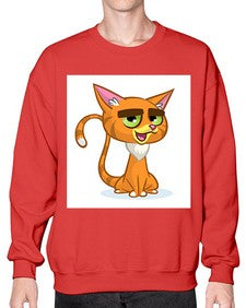 Cat 65# - cartoon animals- Sweatshirt - Crew