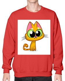Cat 66# - cartoon animals- Sweatshirt - Crew