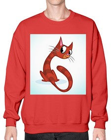 Cat 67# - cartoon animals- Sweatshirt - Crew