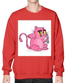 Cat 71# - cartoon animals- Sweatshirt - Crew