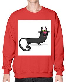 Cat 73# - cartoon animals- Sweatshirt - Crew