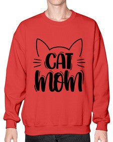 Cat Mom Style 85# - cats- Sweatshirt - Crew