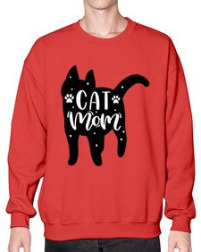 Cat Mom Style 86# - cats- Sweatshirt - Crew
