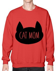 Cat Mom - cats- Sweatshirt - Crew