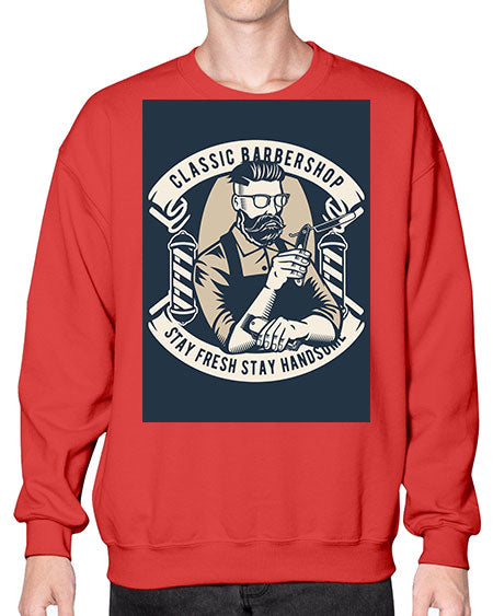 Classic Barber Shop657# - barber- Sweatshirt - Crew