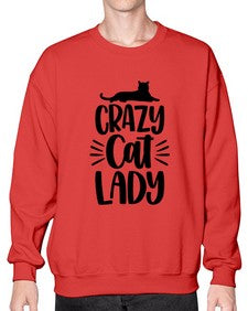 Crazy Cat Lady Style 92# - cats- Sweatshirt - Crew