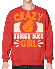 Crazy Rubber Duck Girl Style 4# - ducks- Sweatshirt - Crew