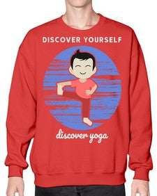Discover Yourself Discover Yoga 199# - yoga- Sweatshirt - Crew