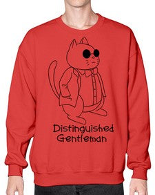 Distinguished Gentleman - cats- Sweatshirt - Crew