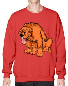 Dog 100# - cartoon animals- Sweatshirt - Crew