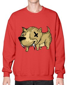 Dog 104# - cartoon animals- Sweatshirt - Crew
