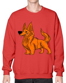 Dog 110# - cartoon animals- Sweatshirt - Crew