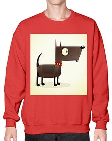 Dog 87# - cartoon animals- Sweatshirt - Crew