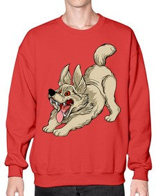 Dog 96# - cartoon animals- Sweatshirt - Crew