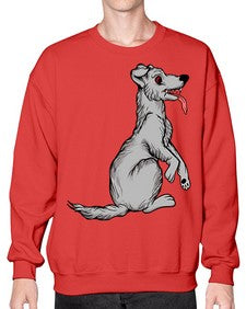 Dog 97# - cartoon animals- Sweatshirt - Crew