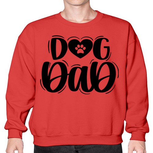 Dog Dad Style 30# - dogs- Sweatshirt - Crew