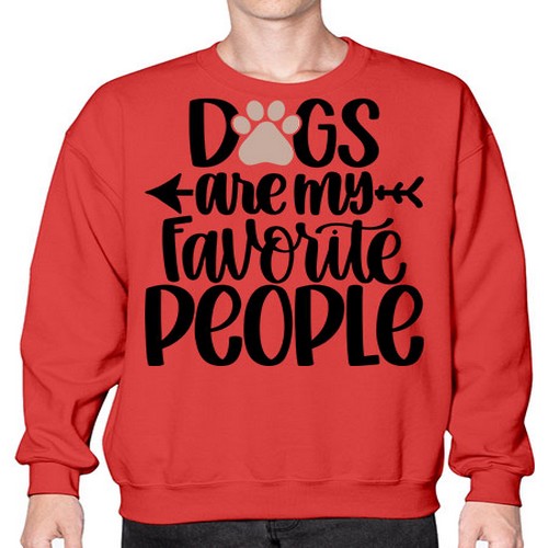 Dogs Are My Favorite People Style 22# - dogs- Sweatshirt - Crew