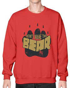 Dont wake the bear 4# - cartoon animals- Sweatshirt - Crew