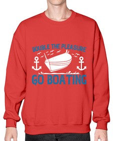 Double the Pleasure Go Boating 15# - boats- Sweatshirt - Crew