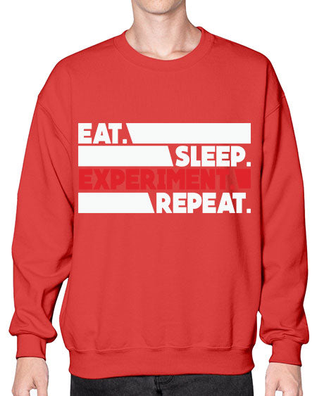 EatSleepExperimentRepeatScientistSkinite Scientist Skinite 274# - general science- Sweatshirt - Crew