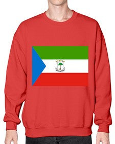 Equatorial Guinea 711# - world flags- Sweatshirt - Crew