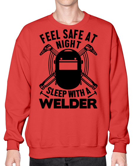 Feel safe at night Style 777# - welder- Sweatshirt - Crew