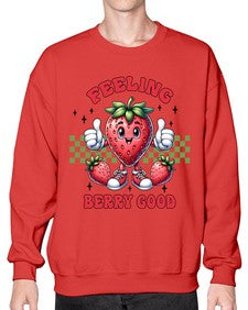 Feeling Berry Good Strawberry 964# - strawberry- Sweatshirt - Crew