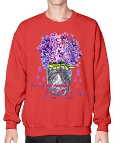 Flower Remember AlzheimerS Awareness 148# - alzheimers- Sweatshirt - Crew