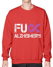 Fuck Alzheimers Fuck Dementia Alzheimer 151# - alzheimers- Sweatshirt - Crew