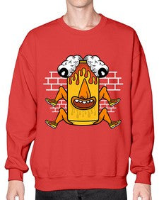 Fuck the weekend 128# - cartoon general- Sweatshirt - Crew